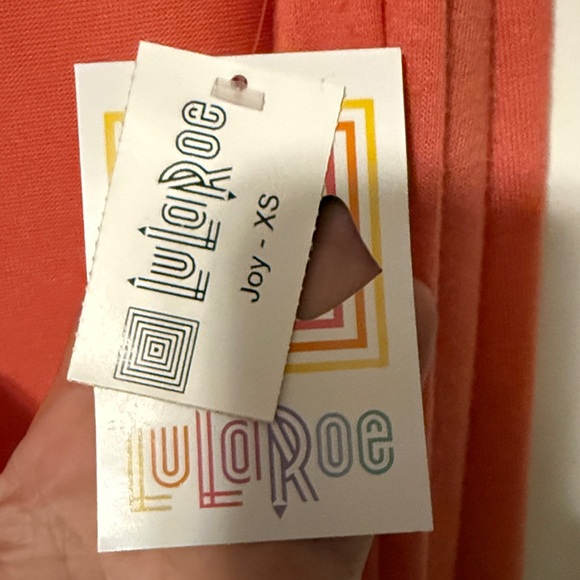 LuLaRoe Vibrant Coral Maxi Dress - Picture 3 of 5